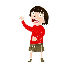 cartoon stressed out woman N22