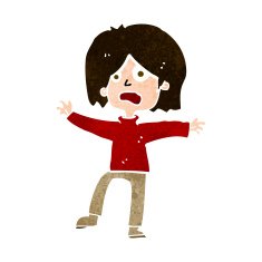 cartoon unhappy person N10