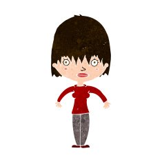 cartoon woman staring N30