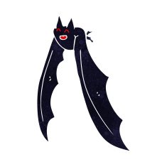 cartoon flying bat N6