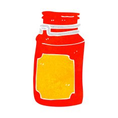 cartoon kitchen jar N9