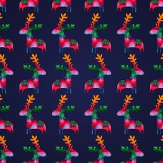 seamless pattern with colorful deers