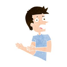 cartoon stressed man N72