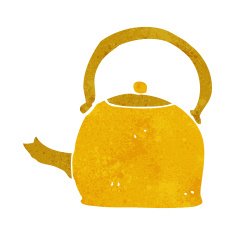 cartoon old kettle N10