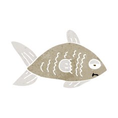 cartoon funny fish N34