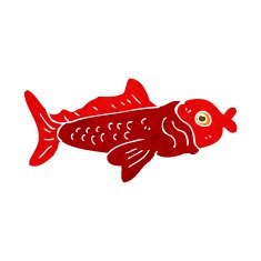 cartoon funny fish N35