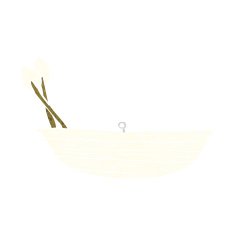 Cartoon Rowing Boat N25