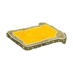cartoon honey on toast N4