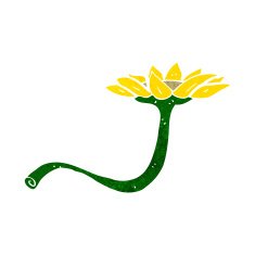 cartoon flower N414