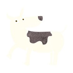 funny cartoon dog N25