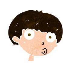 Cartoon Surprised Boy N28