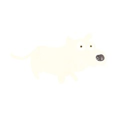 cartoon happy little dog N10