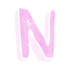 cartoon letter N115