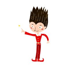 cartoon magic christmas elf N10