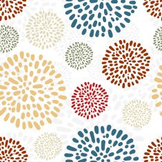 Peony seamless pattern