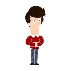 cartoon man staring N10