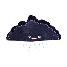 Cartoon Rain Cloud N46