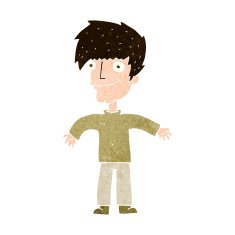 cartoon happy man N469