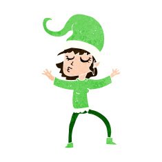 santa's helper cartoon N17