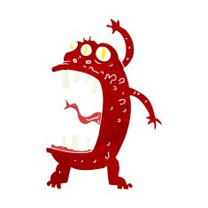 cartoon crazy monster N33