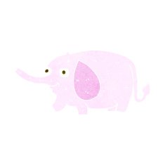 cartoon funny little elephant N6