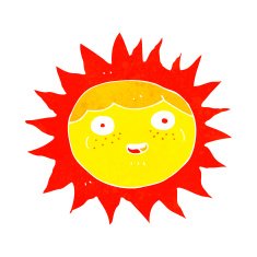 sun cartoon character N12