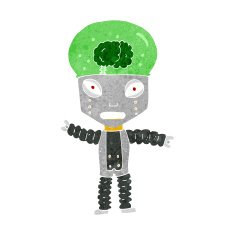 cartoon future robot N10