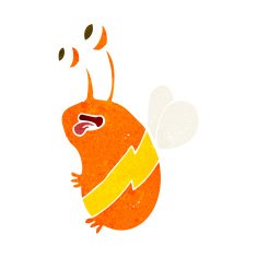 cartoon funny bee N10