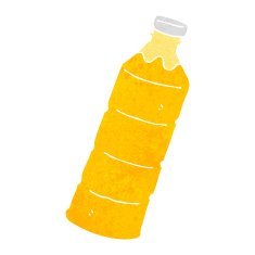 cartoon orange juice bottle N7