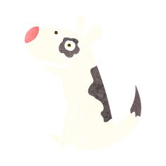cartoon happy dog N74