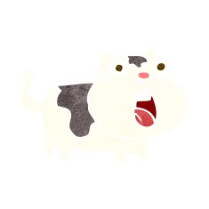 cartoon shocked cat N8