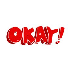 cartoon okay sign N7