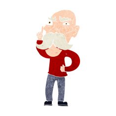 cartoon annoyed old man N64