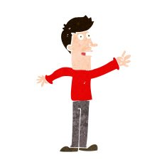 Cartoon Man Reaching N10
