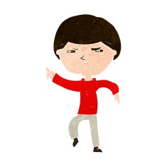cartoon annoyed man N80