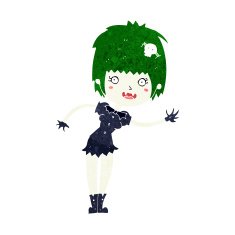 Cartoon Vampire Girl N233