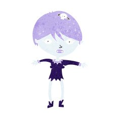 Cartoon Vampire Girl N234