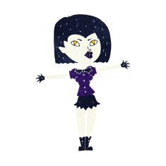 Cartoon Vampire Girl N236