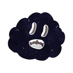 cartoon spooky cloud N9