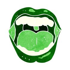 cartoon halloween mouth N22