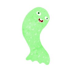 funny cartoon ghost N84
