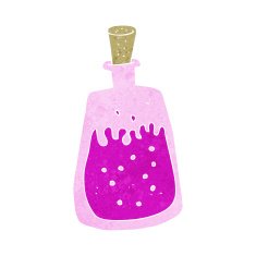 cartoon old ink pot N6