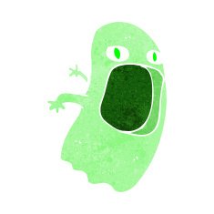 funny cartoon ghost N89