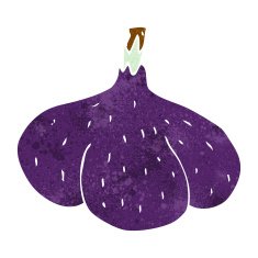 cartoon red onion N14