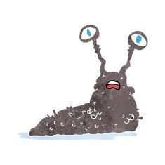 cartoon gross slug N13