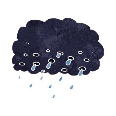 Cartoon Rain Cloud N47