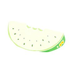 cartoon melon slice N28