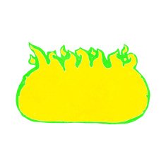 cartoon green fire border N8