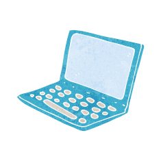 Cartoon Laptop Computer N23