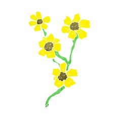 Cartoon Flowers N79